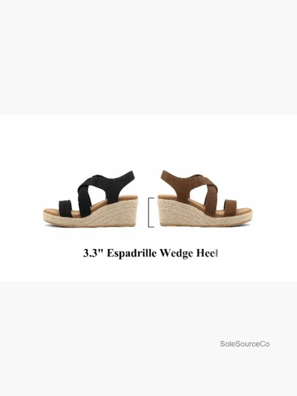 Wedge Platform Sandals Espadrilles Elastic Ankle Strap Casual Comfortable